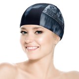 yanfind Swimming Cap GoMustang Black Dark York City Night Cityscape City Lights Reflections Dark Elastic,suitable for long and short hair