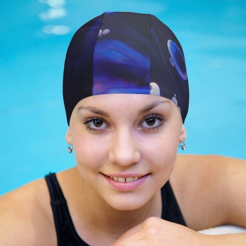 yanfind Swimming Cap Originative GraphiX Abstract Galaxy  Android Elastic,suitable for long and short hair