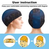 yanfind Swimming Cap Zac Ong Black Dark York City United States Cityscape Night Time City Elastic,suitable for long and short hair