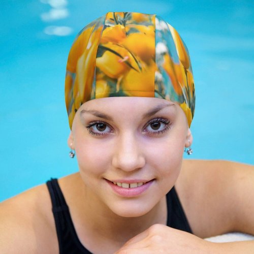 yanfind Swimming Cap Images Floral Flora Spring HQ Sky Wallpapers Plant Lake Garden Tulip States Elastic,suitable for long and short hair