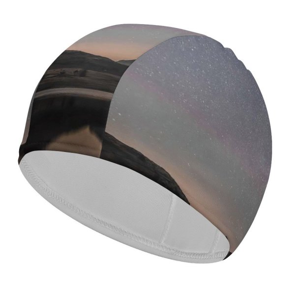 yanfind Swimming Cap Tarn Images Space Blea Night Ambleside Landscape Public Way Outer Astronomy Sky Elastic,suitable for long and short hair