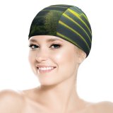 yanfind Swimming Cap Sasin Tipchai Rice Fields Agriculture Paddy Landscape Terrace Farming Daylight Elastic,suitable for long and short hair