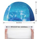 yanfind Swimming Cap RicoDZ Fantasy Girl Dream Snowfall Cityscape Winter Atmosphere Girly Elastic,suitable for long and short hair