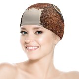yanfind Swimming Cap Comfreak Lifestyle Coffee Beans  Cup Drinks Caffeine Beautiful Elastic,suitable for long and short hair