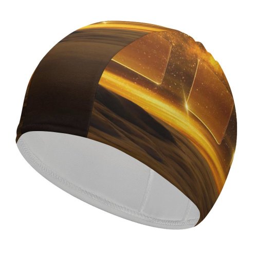yanfind Swimming Cap Karan Gujar Desert Nebula Milky Way Starry Sky Astronomical Squares Dark Dusk Elastic,suitable for long and short hair