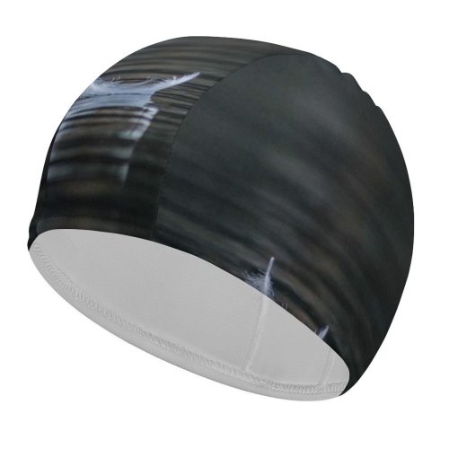 yanfind Swimming Cap Mediataion Medvode Sorrow Ripple Mother Real Dear Quiet Wallpapers Lonely Feather Isolation Elastic,suitable for long and short hair