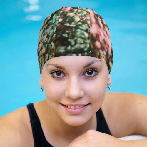 yanfind Swimming Cap Jerry Wang Flowers Colorful Flower Bouquet Elastic,suitable for long and short hair