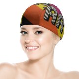 yanfind Swimming Cap Rafael Fernandez Black Dark Quotes Its Party Time Minimal Colorful Elastic,suitable for long and short hair