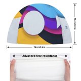 yanfind Swimming Cap Celebrations Year Happy Colorful Elastic,suitable for long and short hair