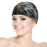 yanfind Swimming Cap Ben Simon Rehn Glacial  Geographic Aerial Landscape Elastic,suitable for long and short hair