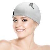 yanfind Swimming Cap Minimal Images  B&W Blot HQ Public Wallpapers Simple Fountain Detail Writing Elastic,suitable for long and short hair