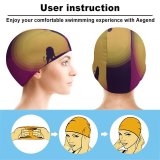 yanfind Swimming Cap Quotes Learn Fight Alone Popular Quotes Inspirational Quotes Inspiring Motivational Elastic,suitable for long and short hair