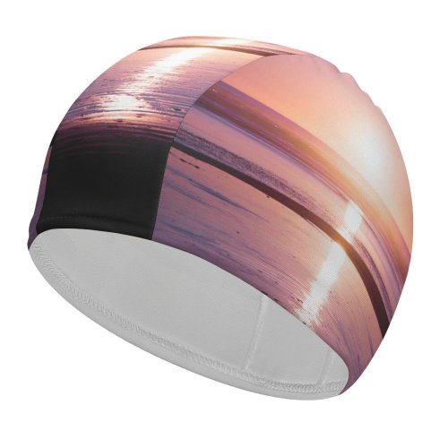 yanfind Swimming Cap Jordan Steranka Sunset Seascape Reflection Beach Seashore Dawn Kalaloch Elastic,suitable for long and short hair
