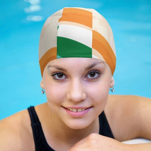 yanfind Swimming Cap AufaitUX Celebrations Indian Flag Independence India August Th Tricolor Fort Elastic,suitable for long and short hair