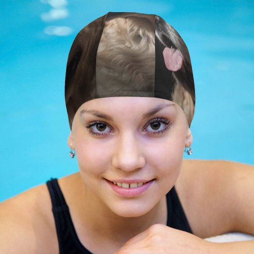 yanfind Swimming Cap Lovely Golden Images Photo Pet Spain Hound Tongue Session  Free Dark Elastic,suitable for long and short hair