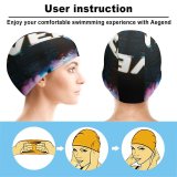 yanfind Swimming Cap Universal Images Night Mist Word Globe Singapore Outdoors Fountain Urban Stock Free Elastic,suitable for long and short hair