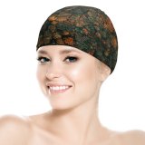 yanfind Swimming Cap Clay Banks Autumn Trees Forest Aerial Birds  Trees Elastic,suitable for long and short hair