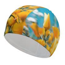 yanfind Swimming Cap Images Floral Flora Spring HQ Sky Wallpapers Plant Lake Garden Tulip States Elastic,suitable for long and short hair