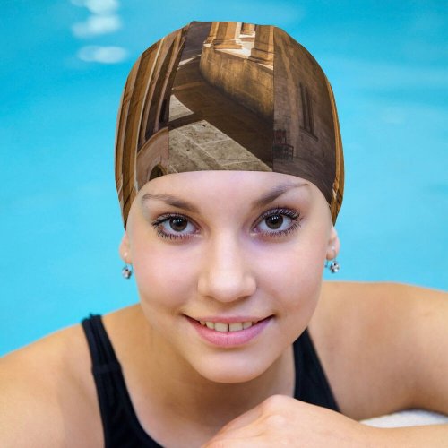 yanfind Swimming Cap Images Castle Patio  Building Spain Facade HQ Palma Sky Fantasy Wallpapers Elastic,suitable for long and short hair