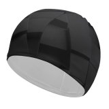 yanfind Swimming Cap Dark Cubes Squares Elastic,suitable for long and short hair