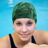 yanfind Swimming Cap Leaves Spring Elastic,suitable for long and short hair