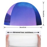 yanfind Swimming Cap RicoDZ Fantasy Girl Rooftop Sky Home Dream Whale Starry Night Purple Elastic,suitable for long and short hair