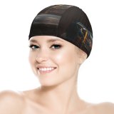 yanfind Swimming Cap Toronto Images Photo Arcade Night  Darkness Wallpapers Urban Free Dark Time Elastic,suitable for long and short hair