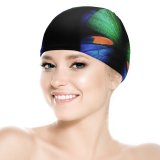 yanfind Swimming Cap Dark Minimal Butterfly Galaxy Fold Elastic,suitable for long and short hair