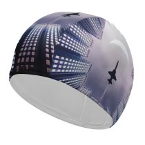 yanfind Swimming Cap Chiara Lily  Fighter  Buildings Elastic,suitable for long and short hair