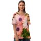 yanfind V Neck T-shirt for Women Mitchell Luo Flowers Daisies Floral Blossom Bloom Spring Closeup Beautiful Summer Top  Short Sleeve Casual Loose