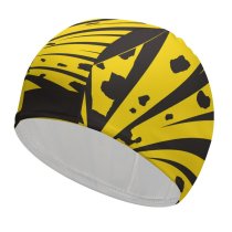 yanfind Swimming Cap Explosive,explosion,bomb,sign,symbol,icon Elastic,suitable for long and short hair