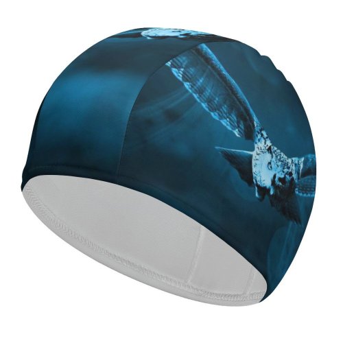 yanfind Swimming Cap Comfreak Black Dark  Dark Moonlight Forest Bokeh Flying Elastic,suitable for long and short hair