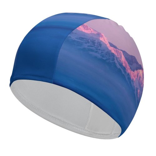 yanfind Swimming Cap Himalayas  Range Sunrise Winter Above Clouds Mountains Elastic,suitable for long and short hair