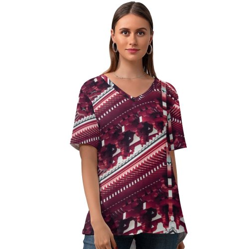 yanfind V Neck T-shirt for Women William Warby Architecture Tokyo Japan Ancient Architecture Buddhism Summer Top  Short Sleeve Casual Loose