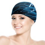 yanfind Swimming Cap William Warby Abstract Spot Lights Dark Indoor Elastic,suitable for long and short hair
