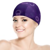yanfind Swimming Cap Tomislav Jakupec Abstract Bubbles Bokeh Purple Blurred Elastic,suitable for long and short hair