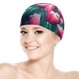 yanfind Swimming Cap Jerry Wang Flowers Tulips Bloom Spring  Tulip Elastic,suitable for long and short hair