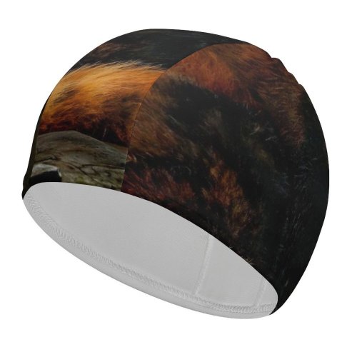 yanfind Swimming Cap  Pet Wallpapers Pictures Panda Cat Images Wood Roux Free Wildlife Lesser Elastic,suitable for long and short hair