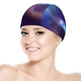 yanfind Swimming Cap Stu Ballinger Abstract  CGI Spectrum Glowing Elastic,suitable for long and short hair