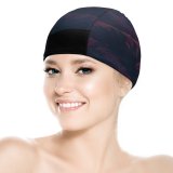 yanfind Swimming Cap John Towner Mountains Aerial  Range Landscape  Snow Covered Scenery Elastic,suitable for long and short hair