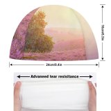 yanfind Swimming Cap Gerard Spring Sunrise Landscape Purple Heath Countryside Elastic,suitable for long and short hair