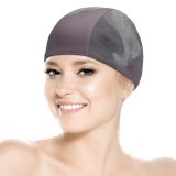 yanfind Swimming Cap Images Dye  Acrylic Fog HQ Texture Wallpapers Flowing Wave Drop Grey Elastic,suitable for long and short hair