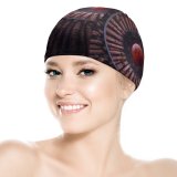 yanfind Swimming Cap Oliver Henze Black Dark Blood  Sky  Circular Wood Photoshop Elastic,suitable for long and short hair