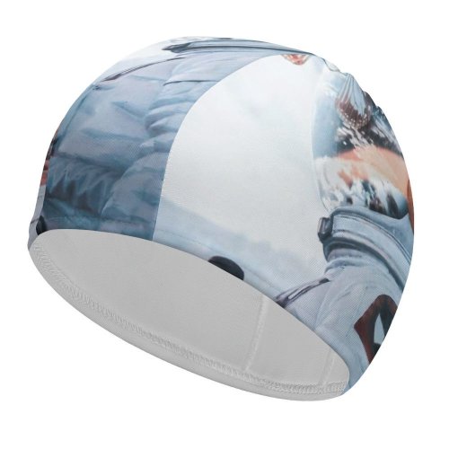 yanfind Swimming Cap Comfreak Radioactive Suit Butterfly Science Clouds Sky Reflection Nuclear Elastic,suitable for long and short hair