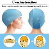 yanfind Swimming Cap Flowers Dandelion Flower Dragonflies Sky Insects Sky Elastic,suitable for long and short hair
