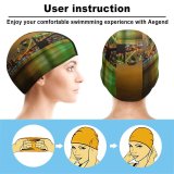 yanfind Swimming Cap Tom Gainor Brooklyn  York Cityscape City Lights Night Time Reflection Exposure Elastic,suitable for long and short hair