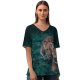yanfind V Neck T-shirt for Women Cub Pair Grass Wildlife Wallpapers Chobe Cougar Hunt Puma Predator Lioness Summer Top  Short Sleeve Casual Loose