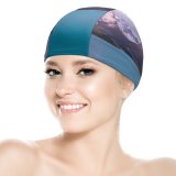 yanfind Swimming Cap Lake Pehoe Torres Del Paine National Park Landscape River Sunny Scenery Chile Elastic,suitable for long and short hair