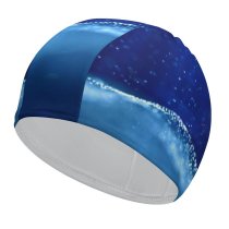 yanfind Swimming Cap Tomislav Jakupec Abstract Digital Art  Particles Elastic,suitable for long and short hair