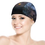 yanfind Swimming Cap Ruins  Images Night Shack Country Building HQ Wallpapers Outdoors Evening Free Elastic,suitable for long and short hair